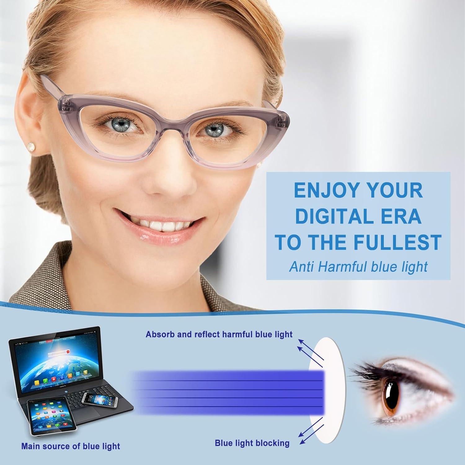 Paquete de 6 Gafas de Lectura Ojo de Gato para Mujeres