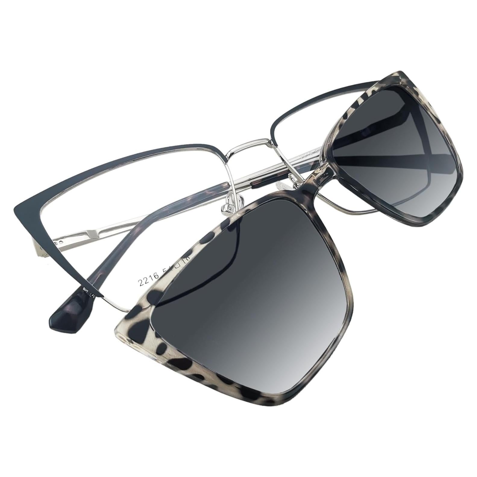 Gafas Cat Eye Magnet 2 en 1 Polarizadas para Mujeres