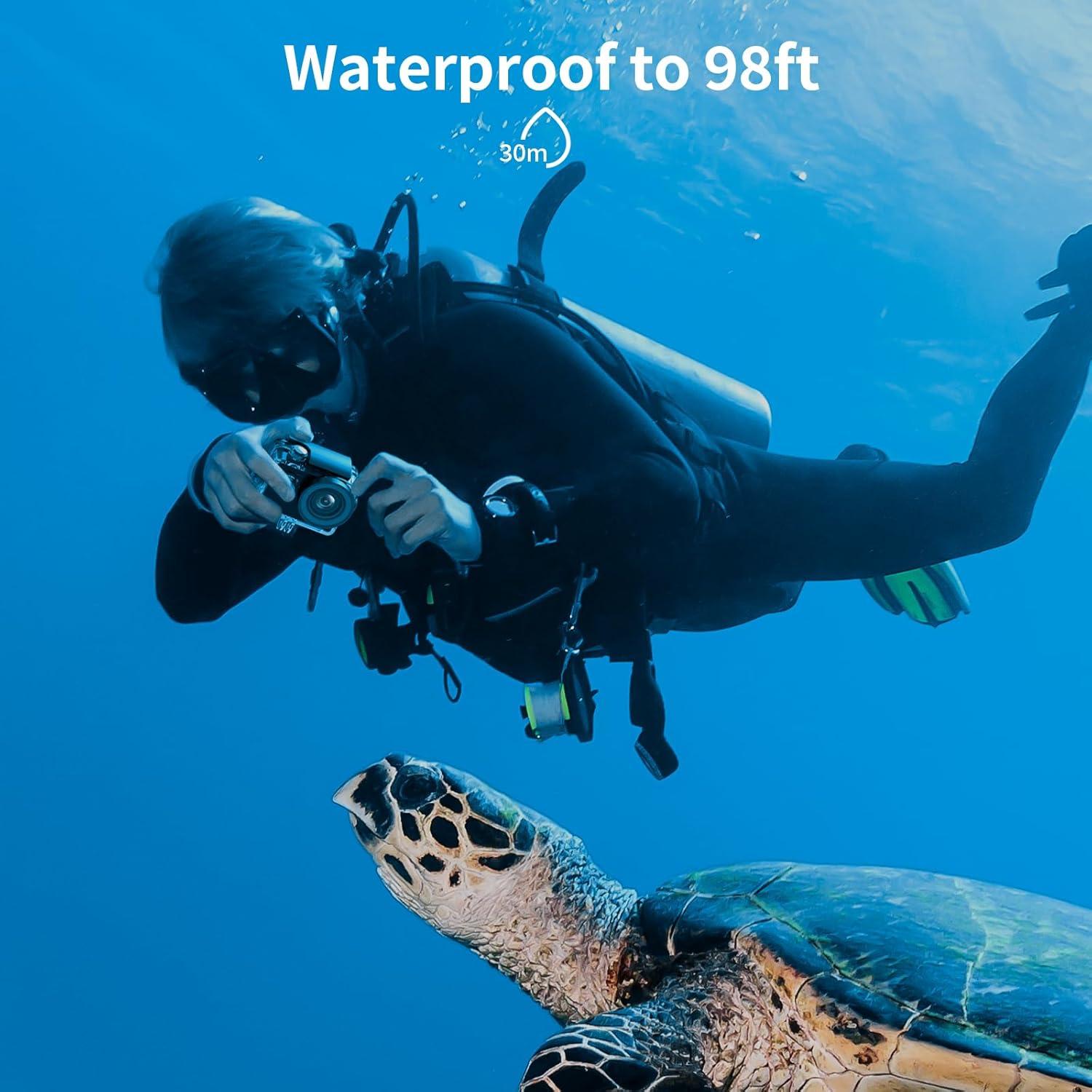 Cámara de acción AKASO EK7000 4K 20MP con control remoto