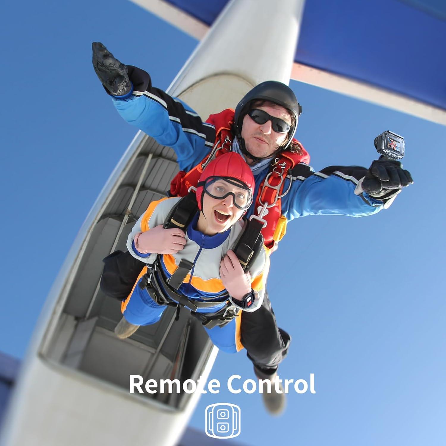 Cámara de acción AKASO EK7000 4K 20MP con control remoto