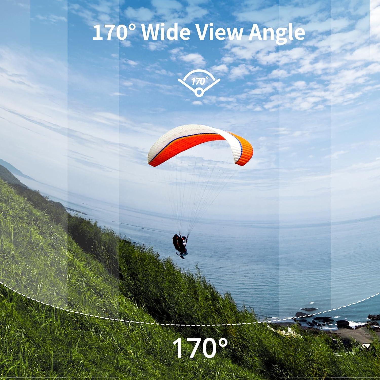 Cámara de acción AKASO EK7000 4K 20MP con control remoto