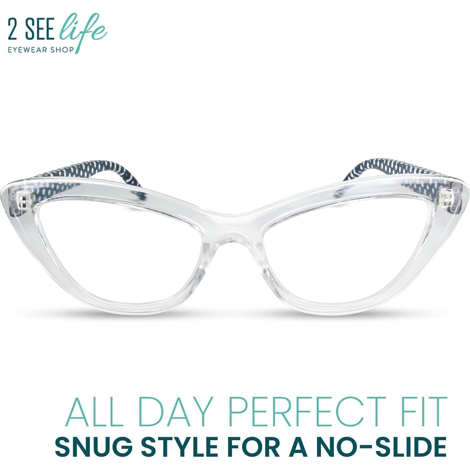 Gafas de lectura ojo de gato 3.0 2SeeLife para mujeres