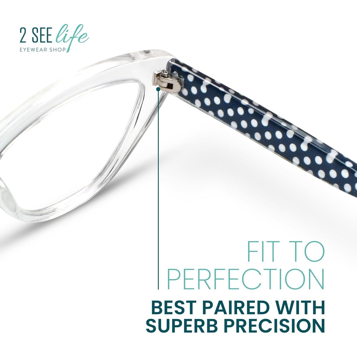 Gafas de lectura ojo de gato 3.0 2SeeLife para mujeres