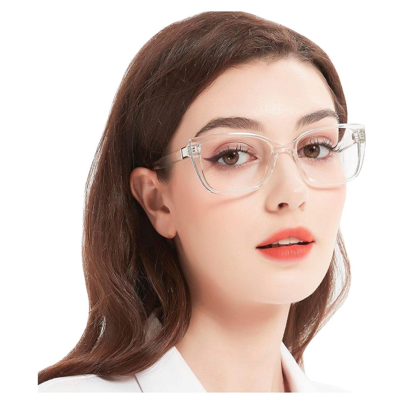 Gafas de Lectura Grandes WEMOOTANTS Estilo Gato 1.5x Brillantes