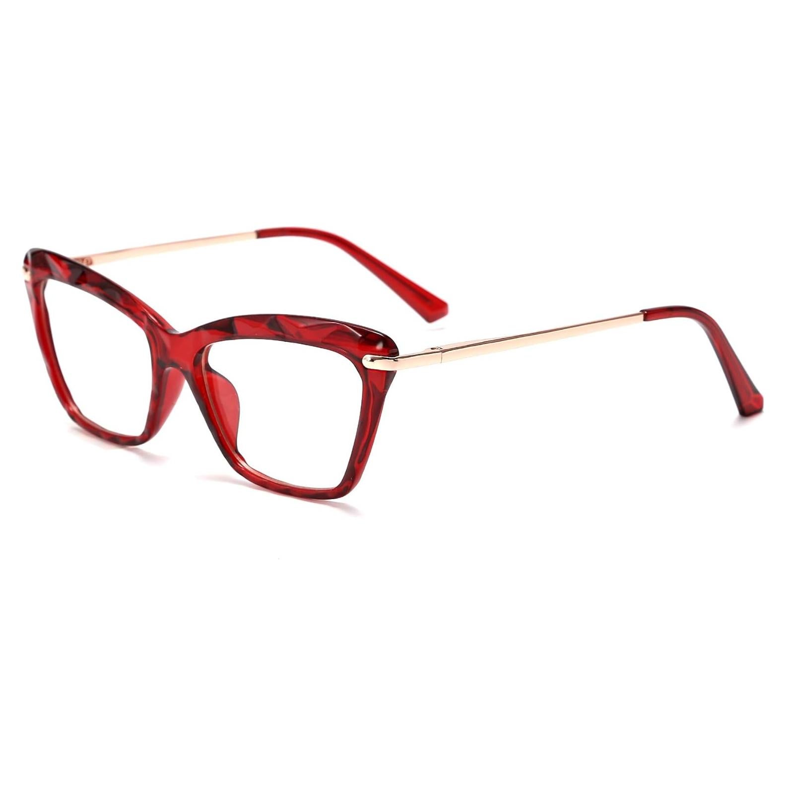 Gafas de Ojos de Gato FEISEDY Lentes Transparentes 55mm