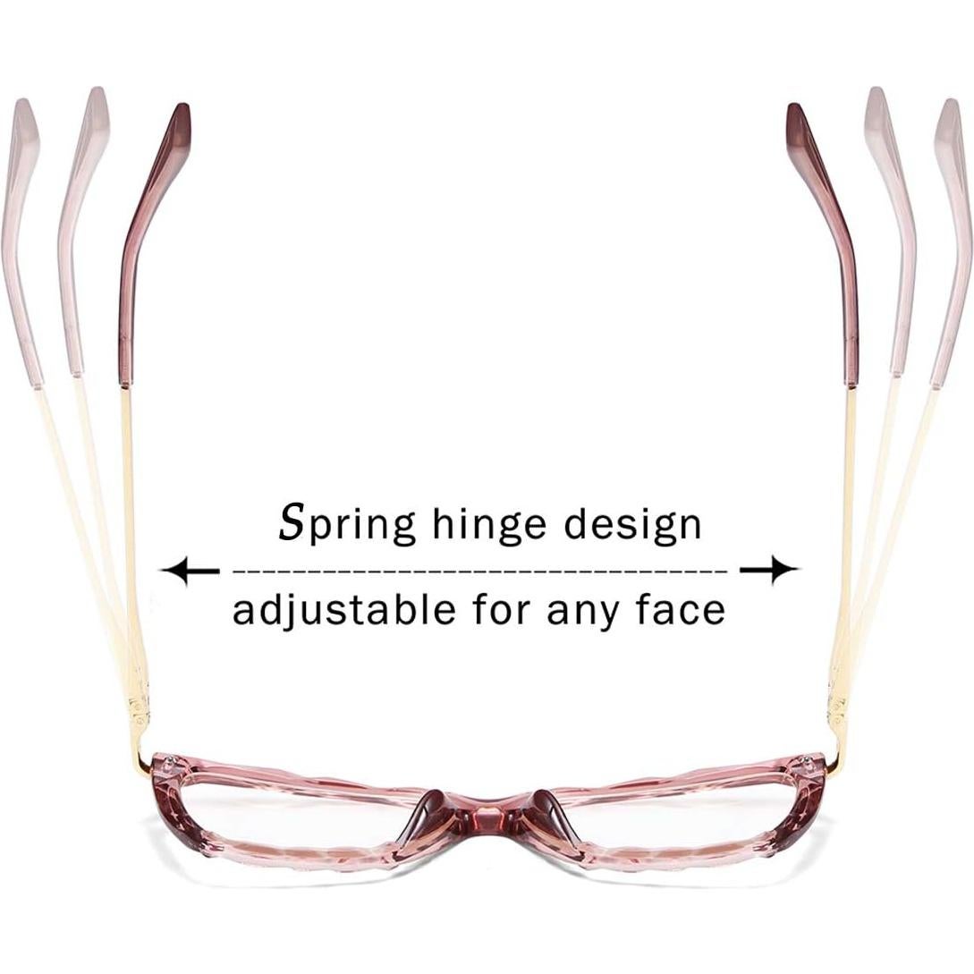 Gafas de Ojos de Gato FEISEDY Lentes Transparentes 55mm