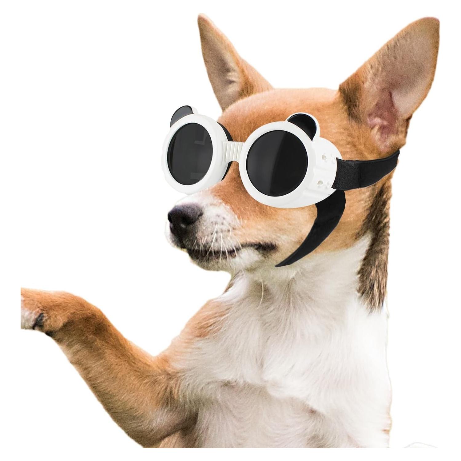 Gafas para Perros Enjoying Panda Blanco UV 6kg Ajustables