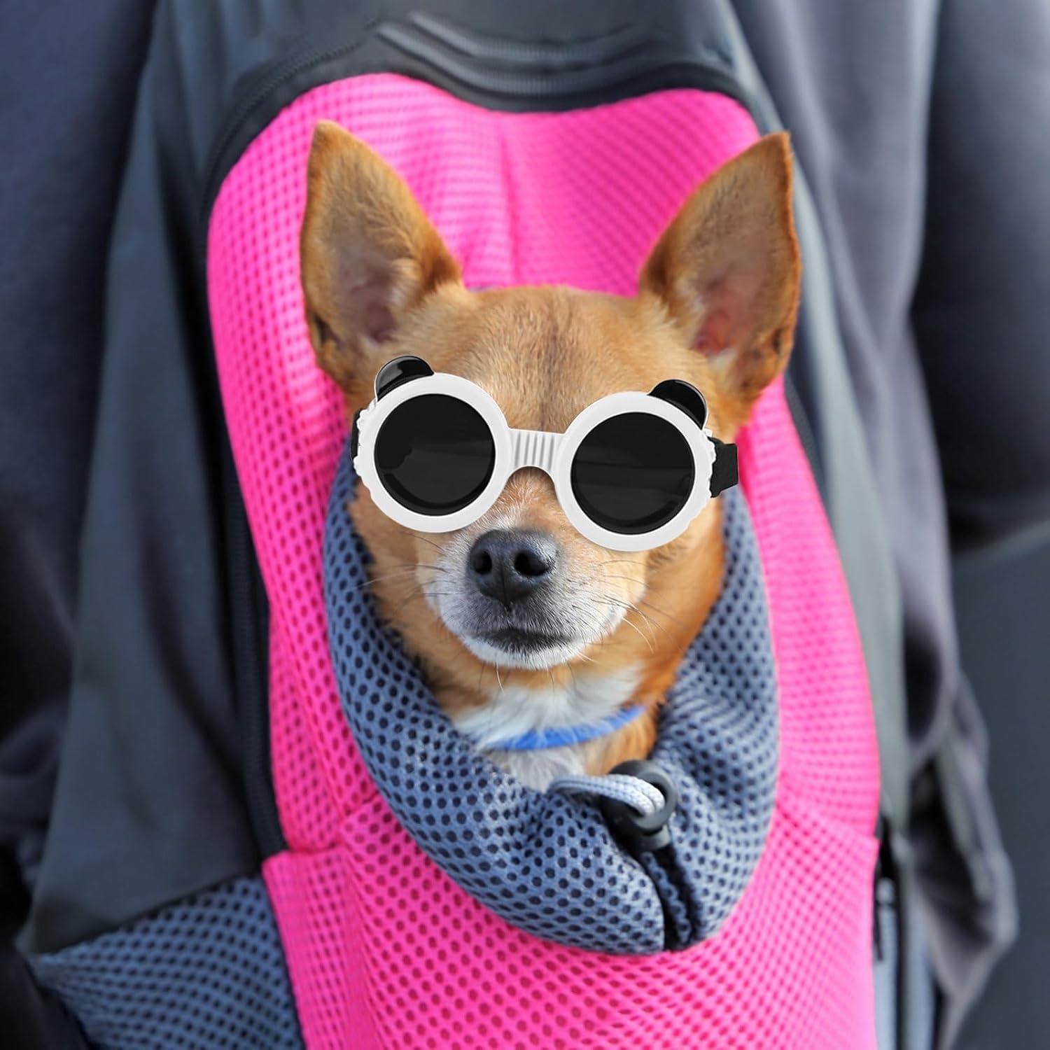 Gafas para Perros Enjoying Panda Blanco UV 6kg Ajustables