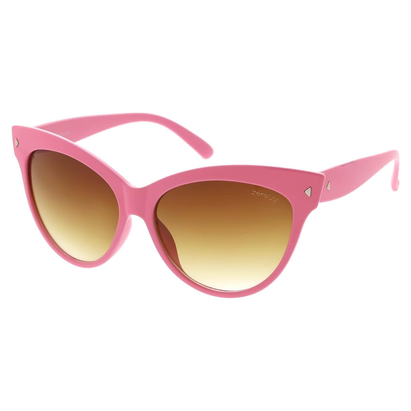Gafas de sol cat eye vintage zeroUV 59mm rosa ámbar