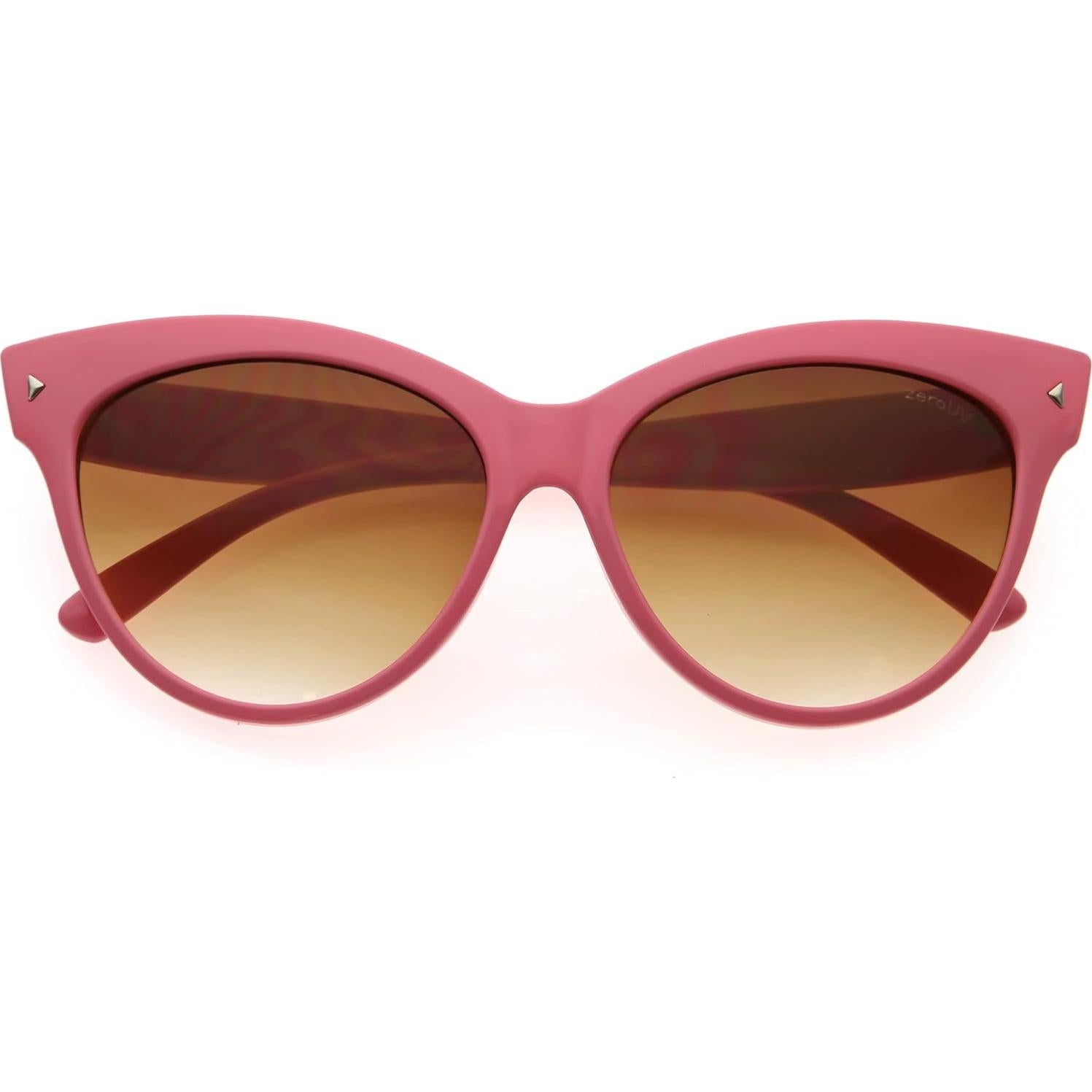 Gafas de sol cat eye vintage zeroUV 59mm rosa ámbar