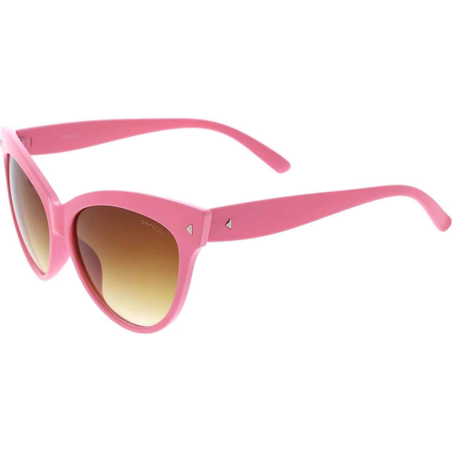 Gafas de sol cat eye vintage zeroUV 59mm rosa ámbar