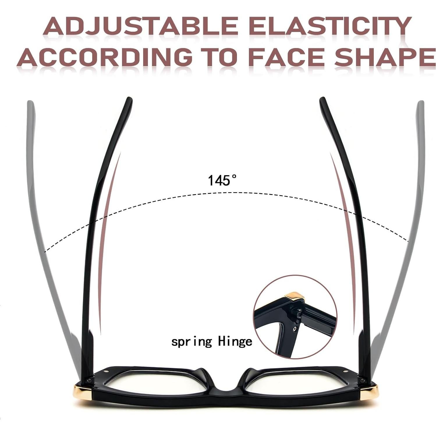 Gafas de Lectura MMOWW 3 Paquetes Anti-luz Azul Mujeres