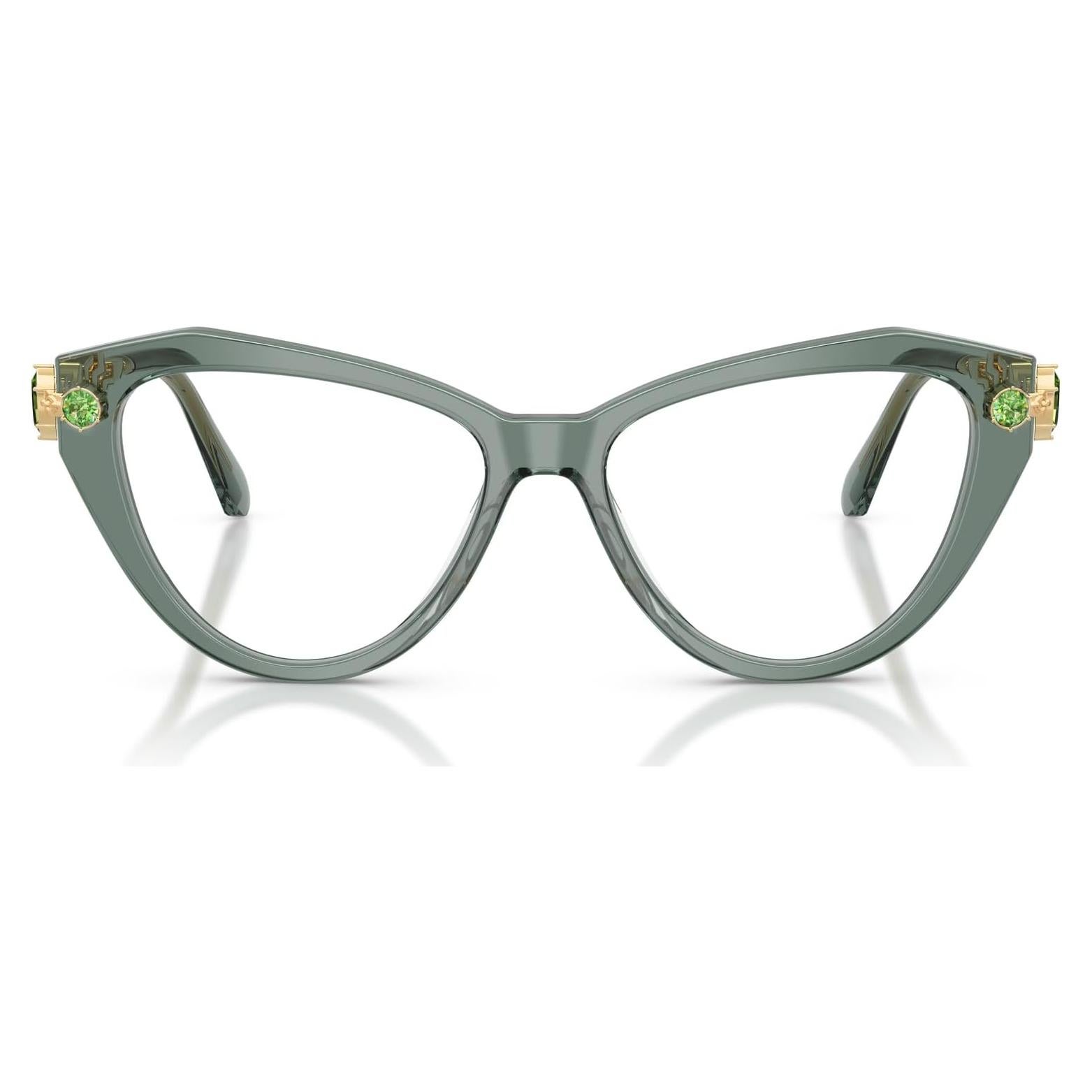 Montura Gafas Prescripción Swarovski SK2047 Ojo de Gato Verde