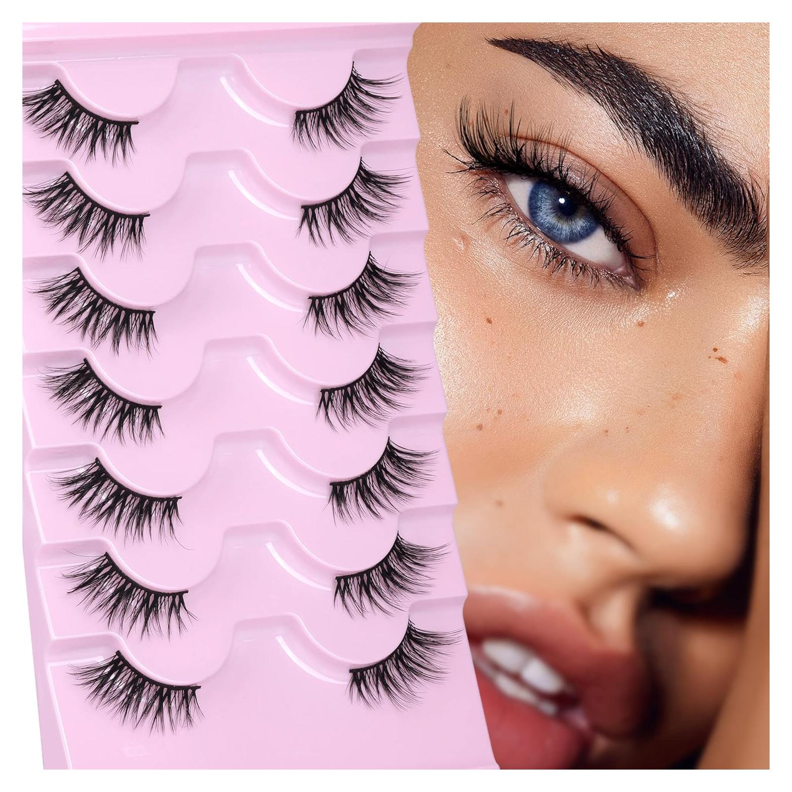 Pestañas Postizas Half Lashes ALICE 3D Naturales 7 Pares
