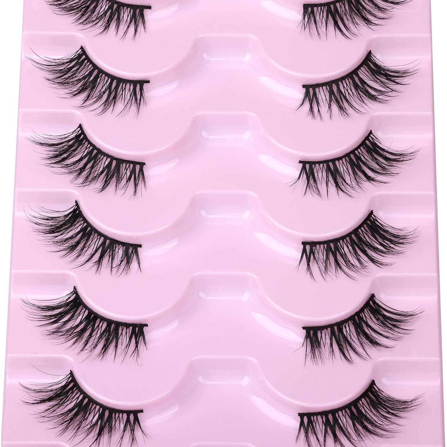 Pestañas Postizas Half Lashes ALICE 3D Naturales 7 Pares