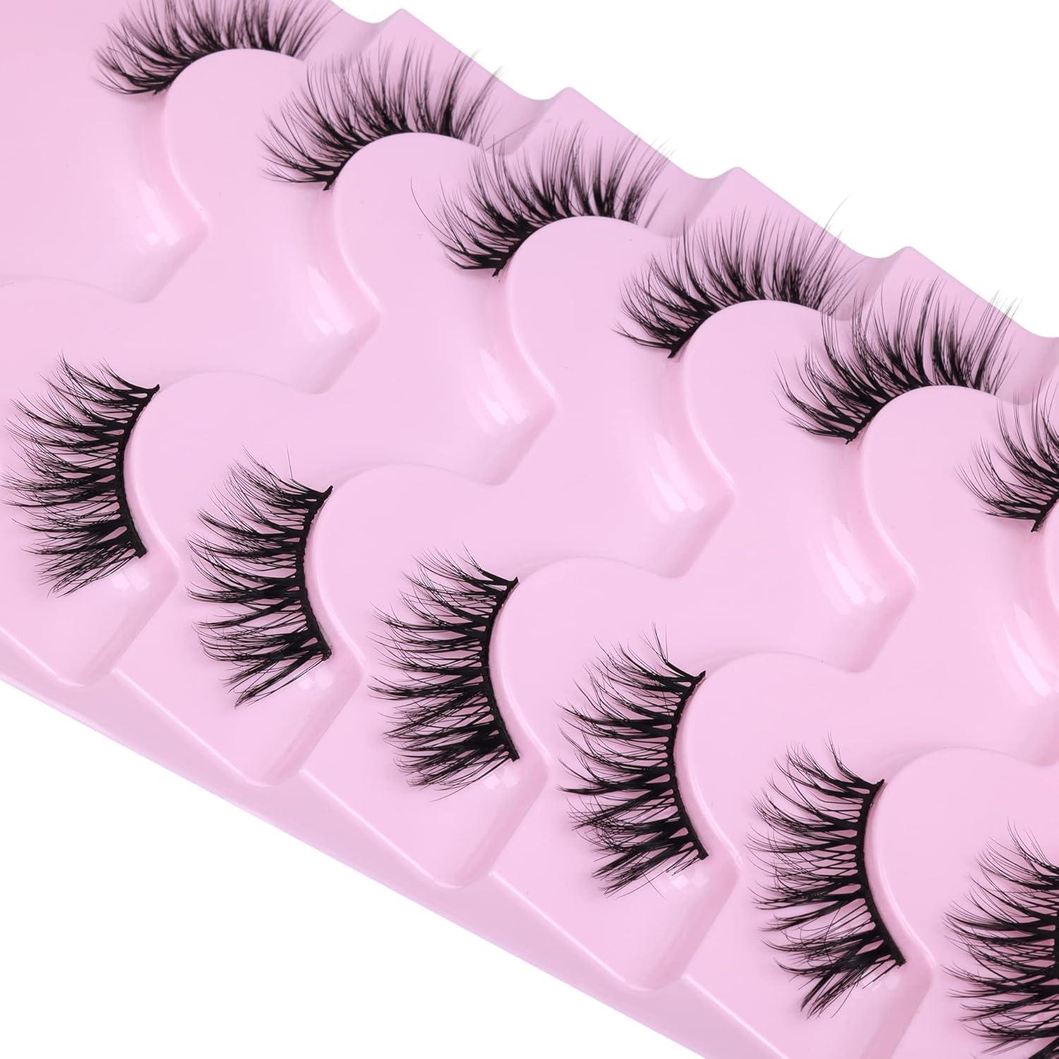 Pestañas Postizas Half Lashes ALICE 3D Naturales 7 Pares