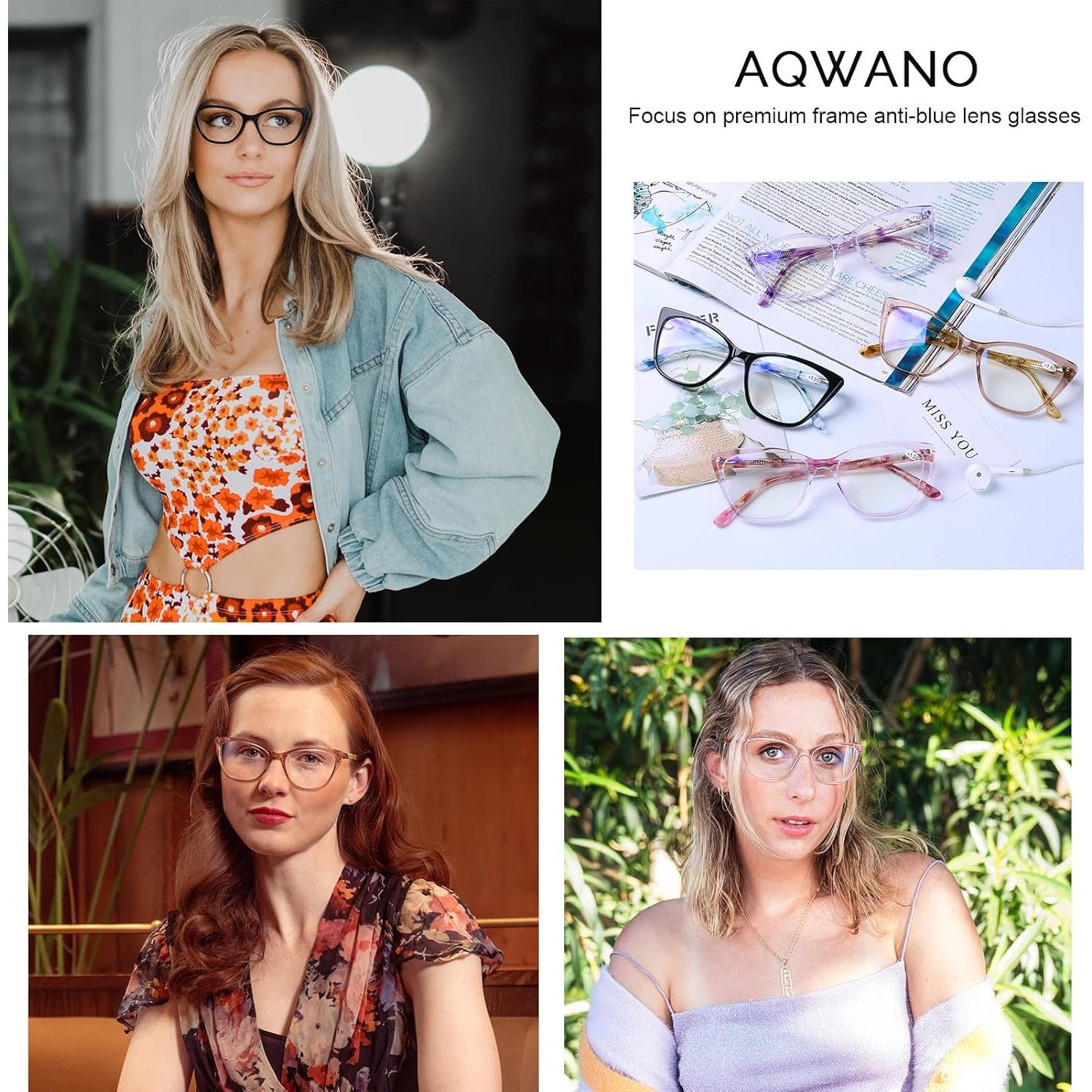 Gafas de Lectura AQWANO Ojo de Gato Rosa 2.25 Antirreflejo