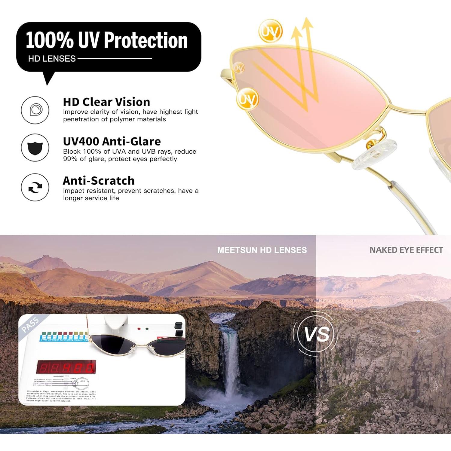 Gafas de Sol Ojo de Gato MEETSUN Retro UV400 Unisex