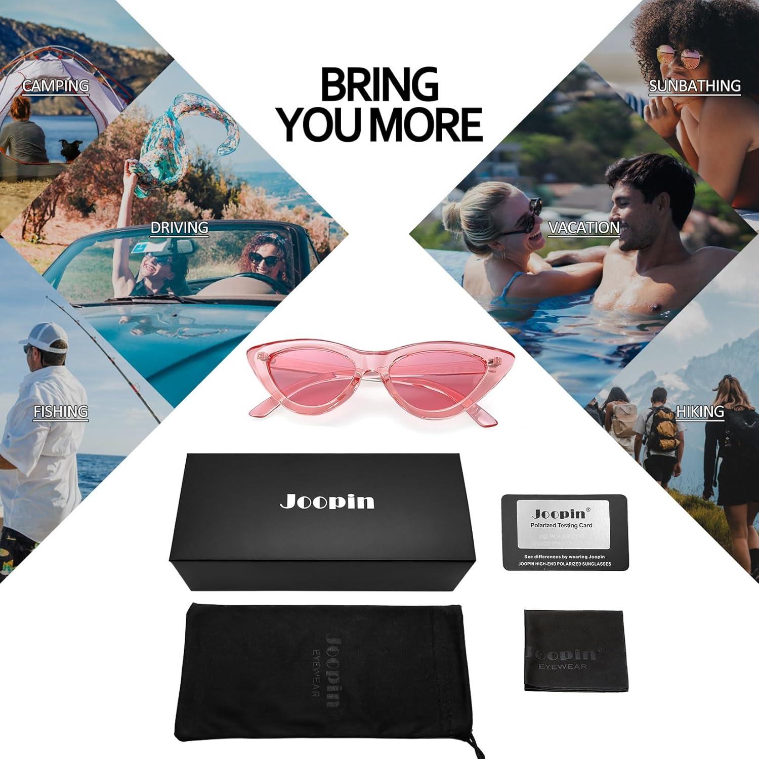 Gafas de sol Joopin cat eye rosa polarizadas UV400
