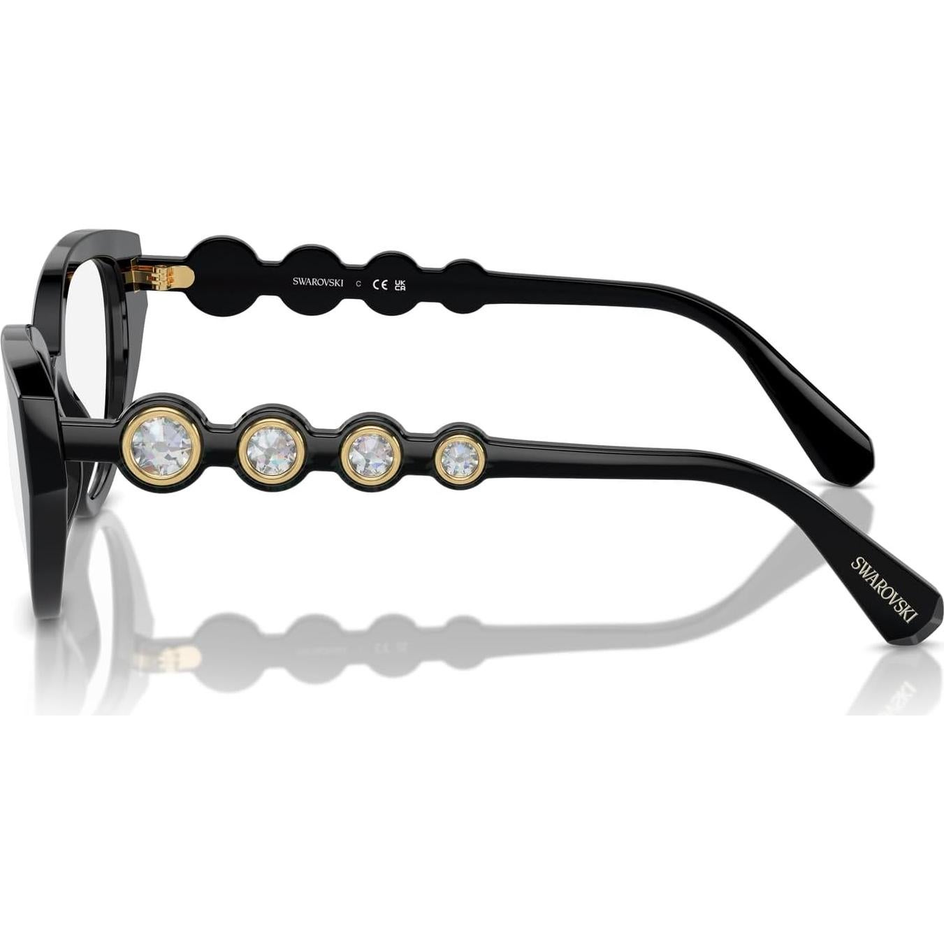 Gafas recetadas de ojo de gato Swarovski SK2024 negras