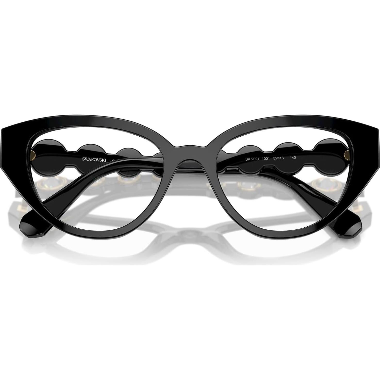 Gafas recetadas de ojo de gato Swarovski SK2024 negras