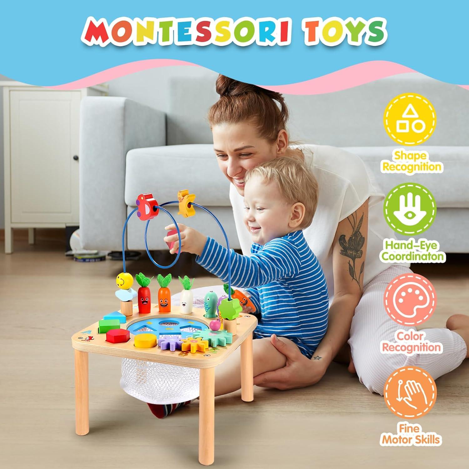 Mesa de Actividades Wingyz 6 en 1 Montessori Madera 29.85cm