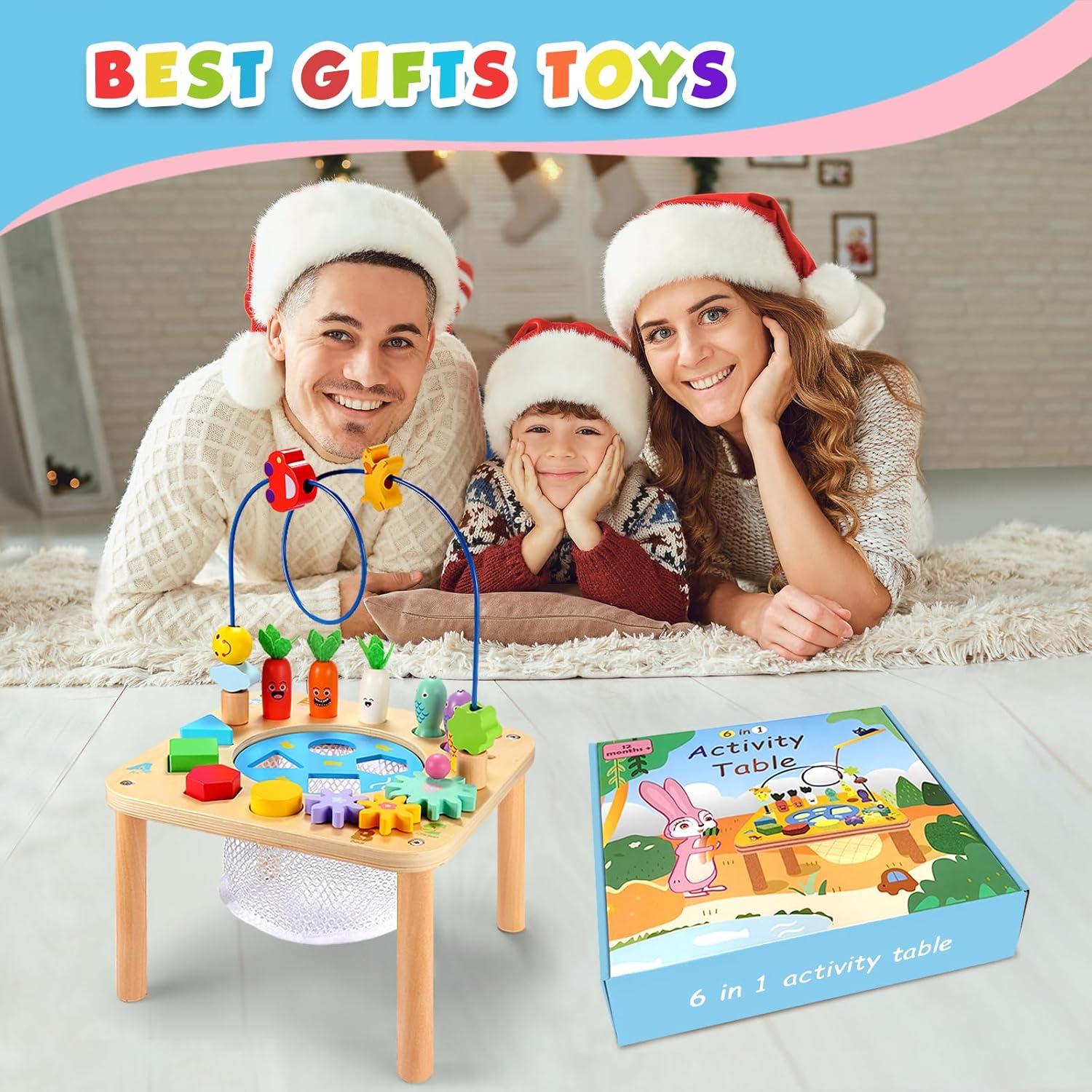 Mesa de Actividades Wingyz 6 en 1 Montessori Madera 29.85cm