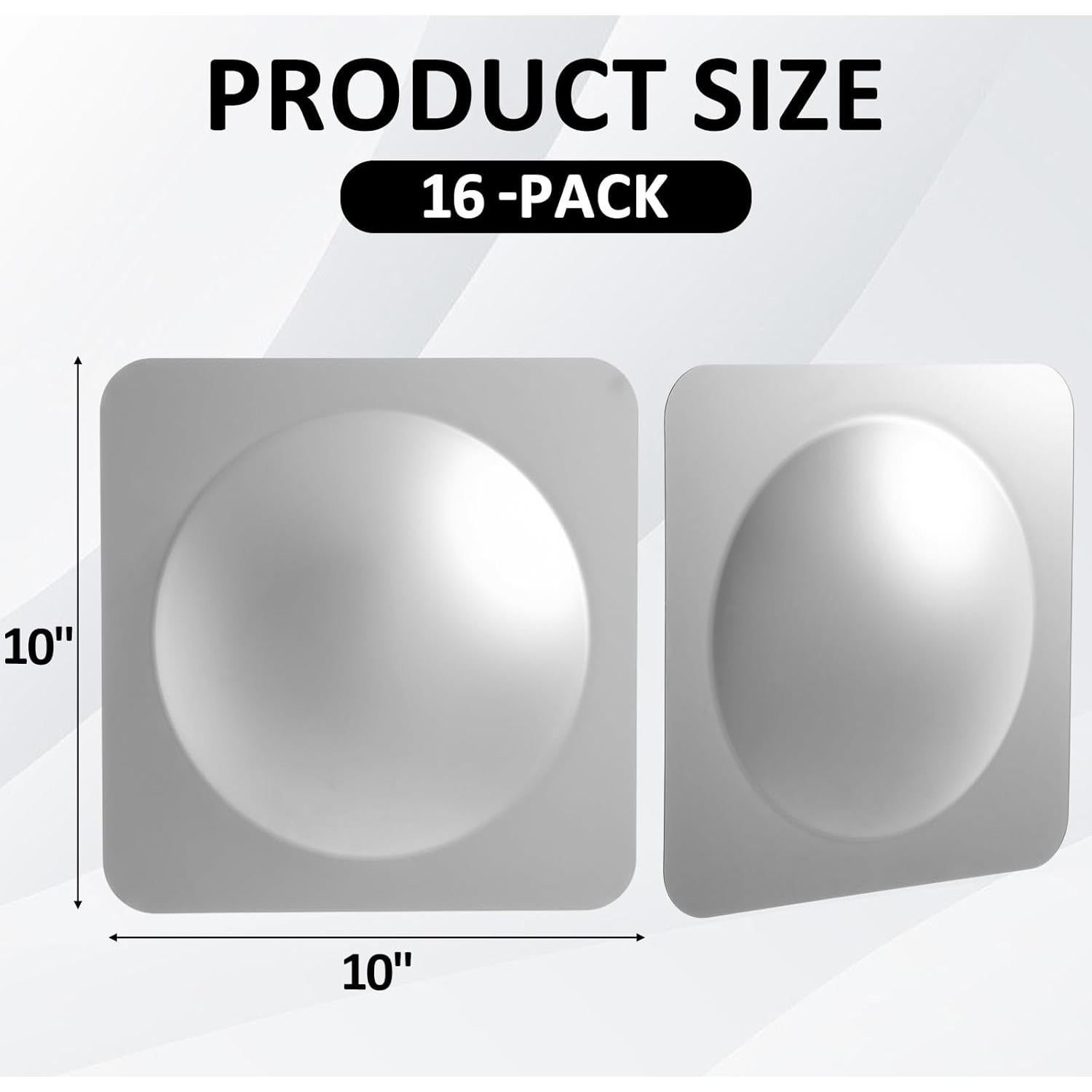 Paquete de 16 Espejos Sensoriales Acrílicos Handepo 25x25 cm