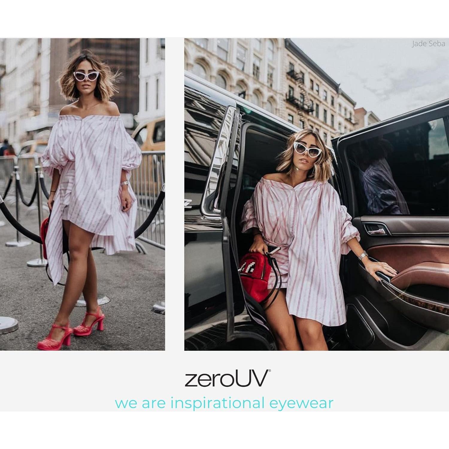 Gafas de sol Cat Eye ZeroUV 54mm Retro para mujer