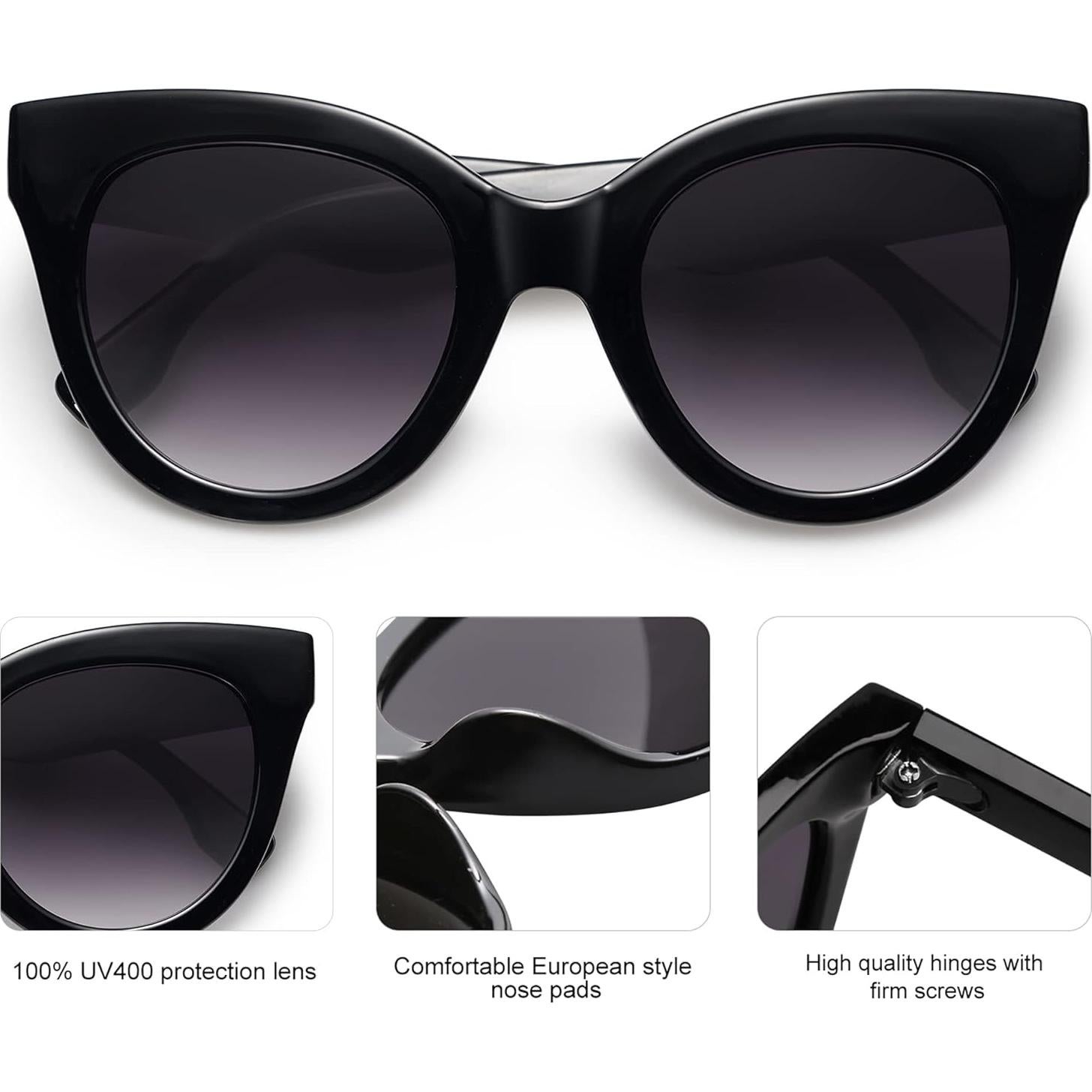 Gafas de sol cateye SojoS SJ2074 UV400 para mujeres