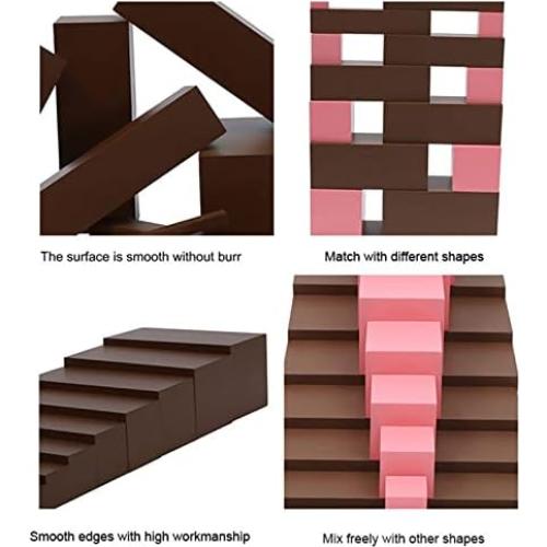 Juguetes Montessori Escalera Marrón 10 Piezas 3+ Años