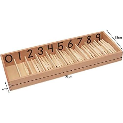 Material Educativo Montessori Caja de Ejes 45 Varillas