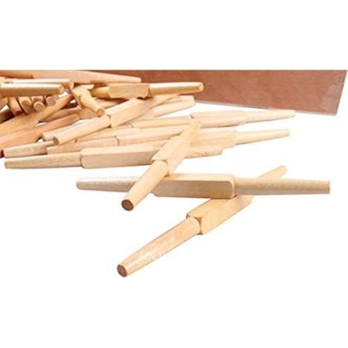 Material Educativo Montessori Caja de Ejes 45 Varillas