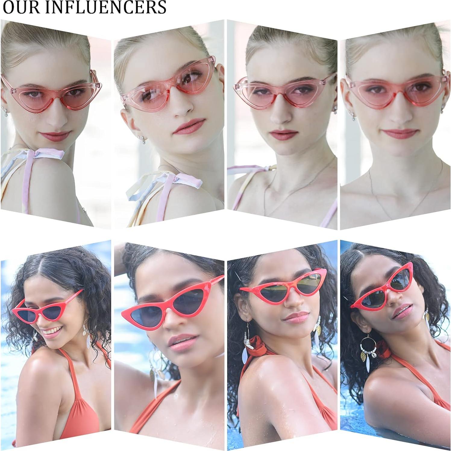 Gafas de sol Cat Eye Dollger Rosa Transparente UV