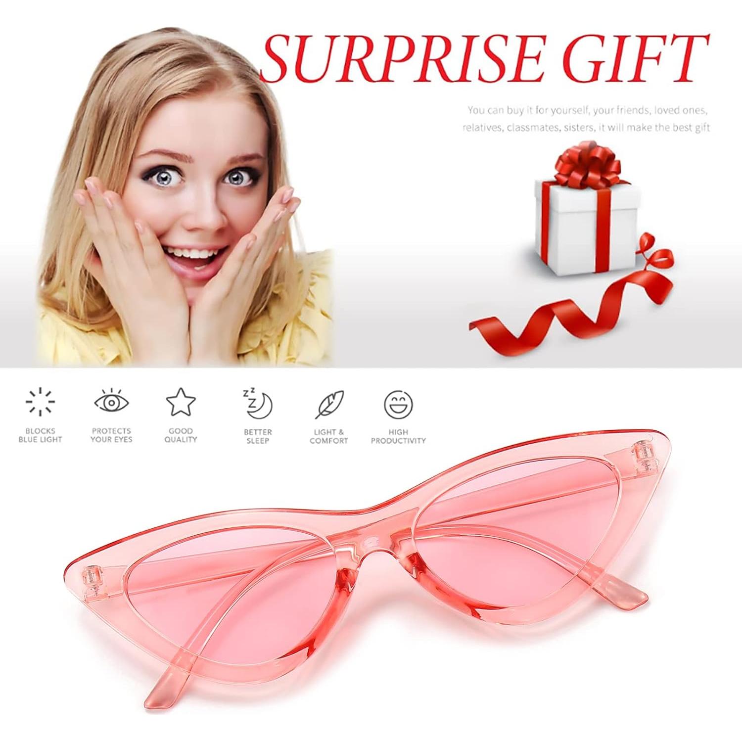 Gafas de sol Cat Eye Dollger Rosa Transparente UV