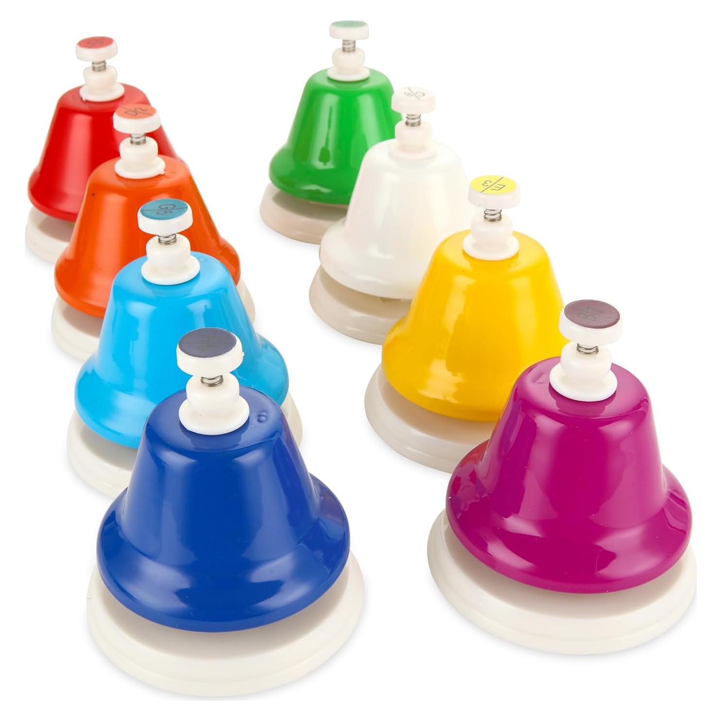 Campanas Musicales MUXHEL 8 Piezas Diatónicas Arcoíris