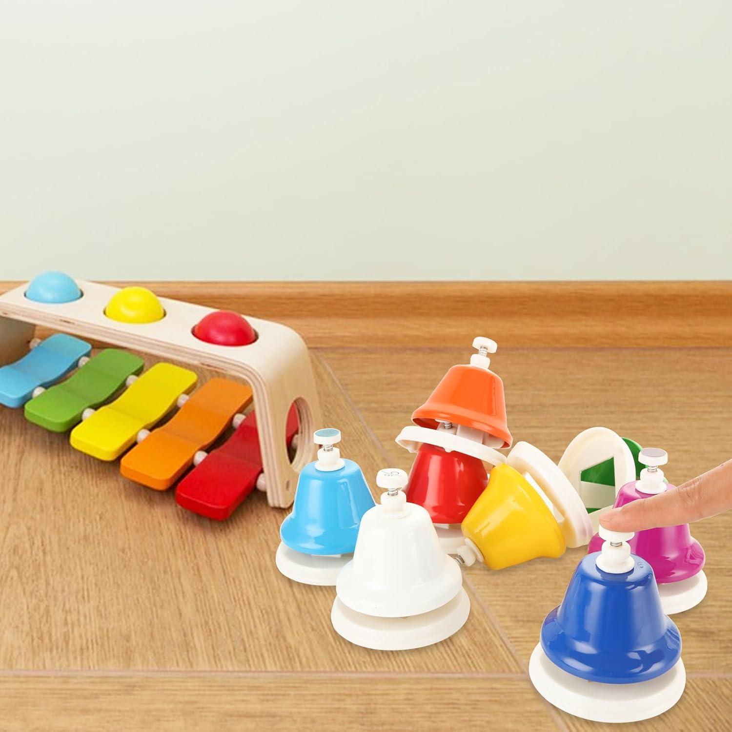 Campanas Musicales MUXHEL 8 Piezas Diatónicas Arcoíris