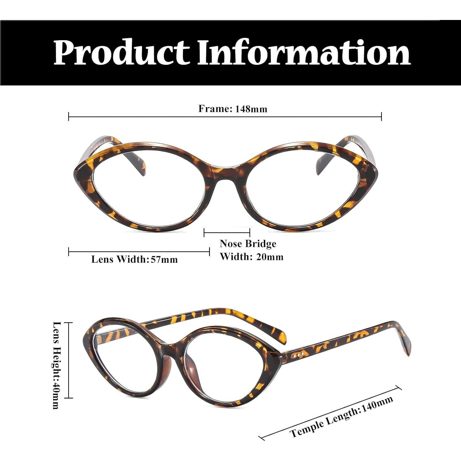 Gafas LJCZKA Ojo de Gato Bloqueadoras Luz Azul Mujeres