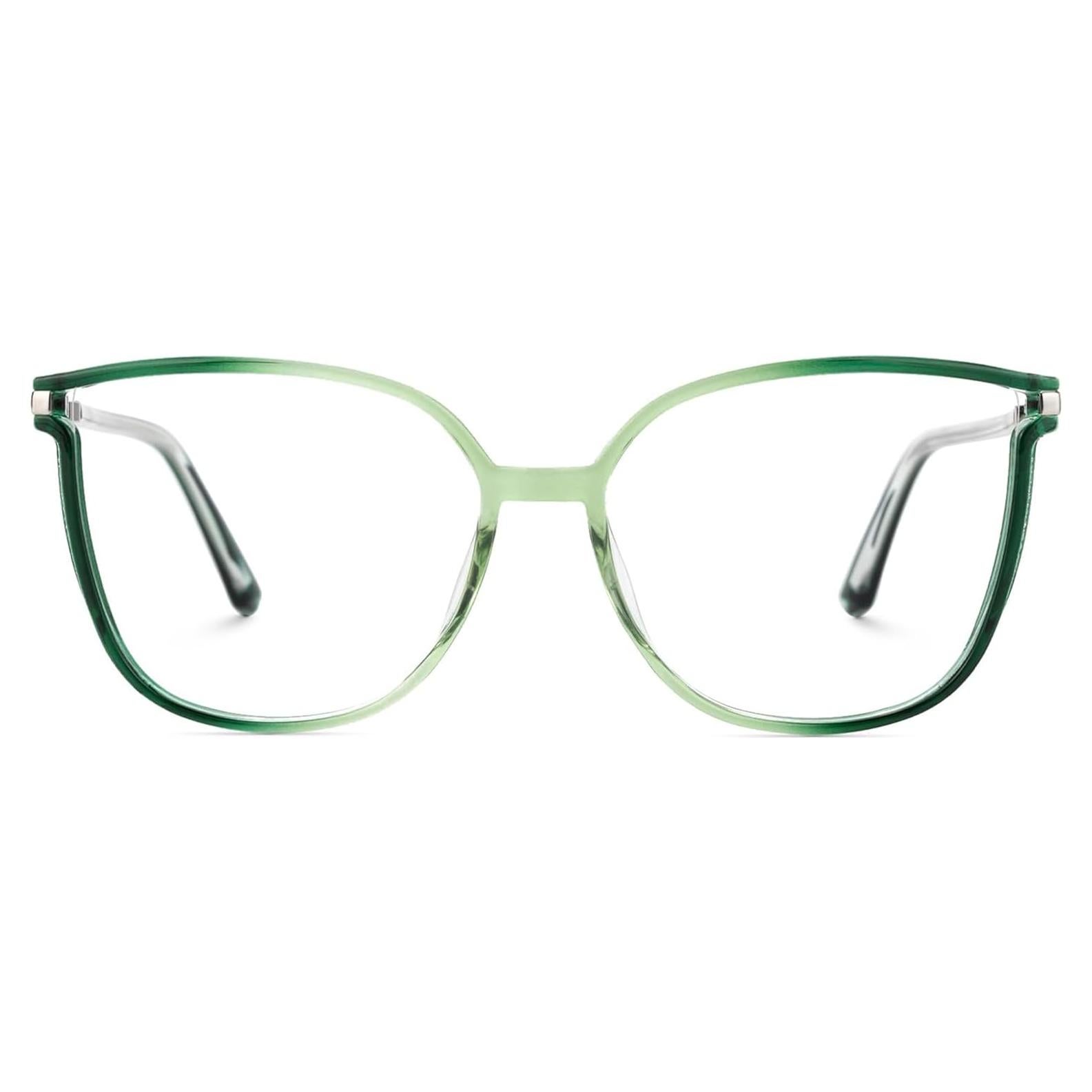 Gafas bloqueadoras luz azul Zeelool TR90 ojo de gato verde