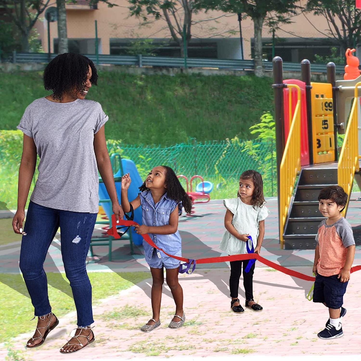 Cuerda de Caminata para Niños Coobbar 3.7m 12 Niños 2 Maestros