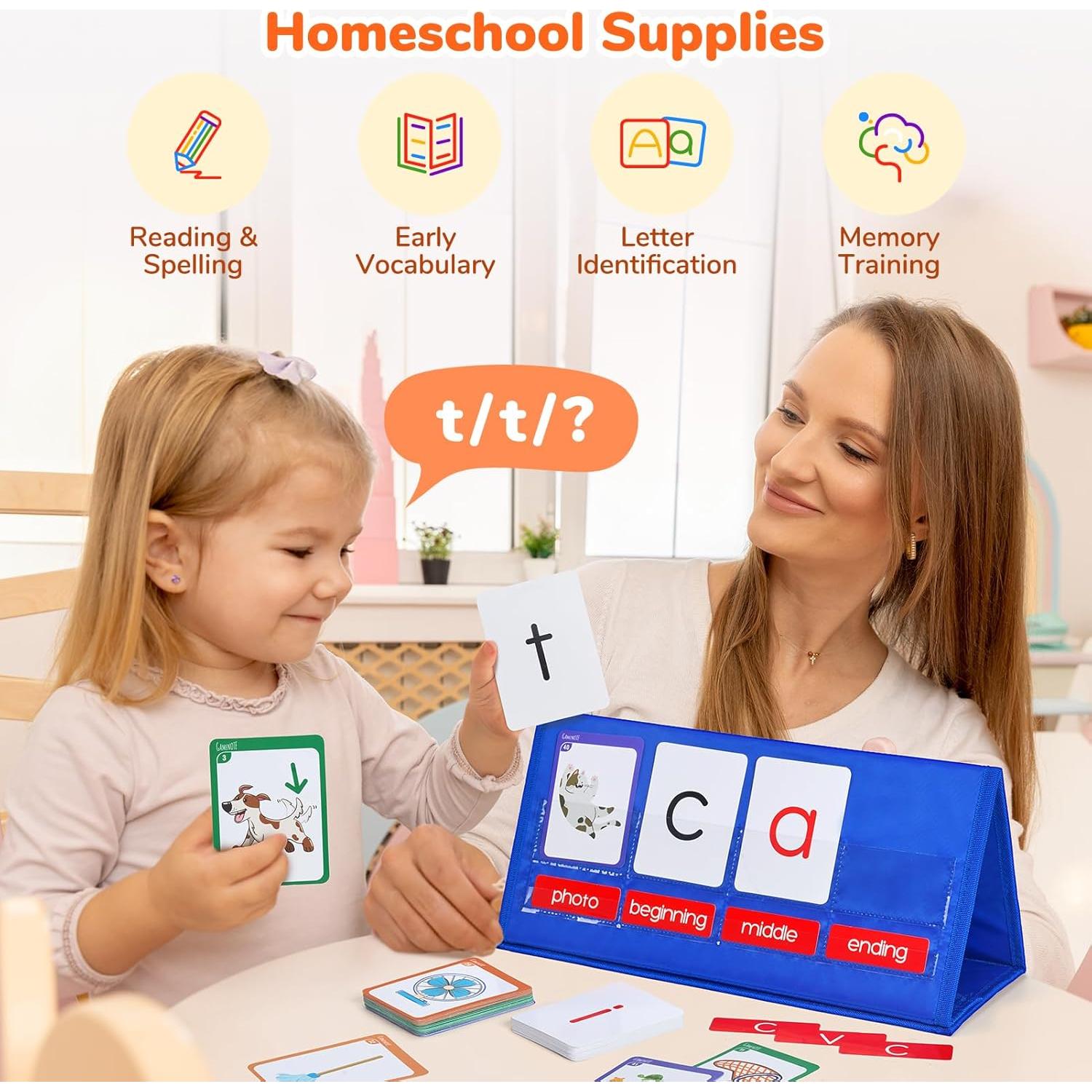 Gamenote Kit de Tarjetas Flash CVC para Jardín de Infancia