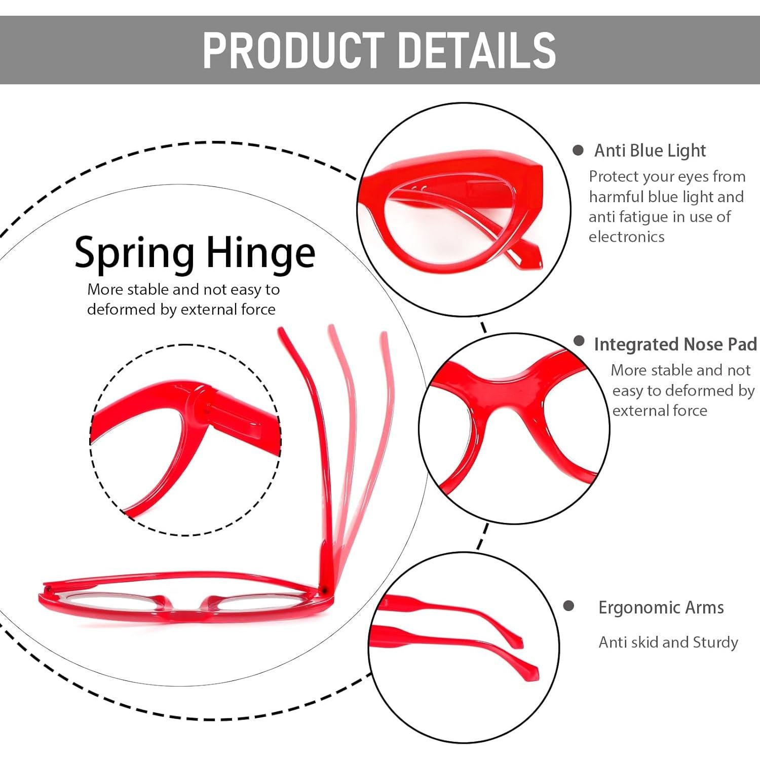 Gafas de Lectura Ojo de Gato DXYXYO 2.0x 3 Paquetes