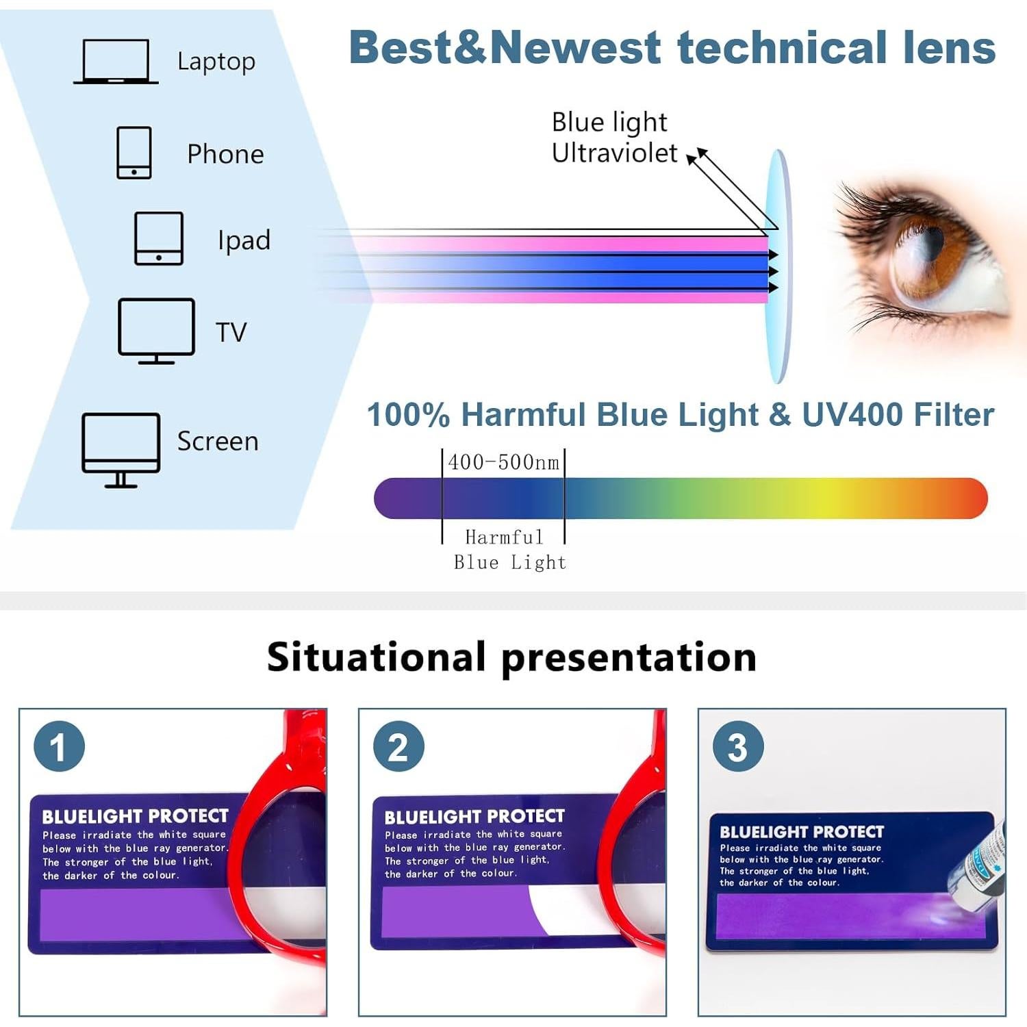 Gafas de Lectura Ojo de Gato DXYXYO 2.0x 3 Paquetes