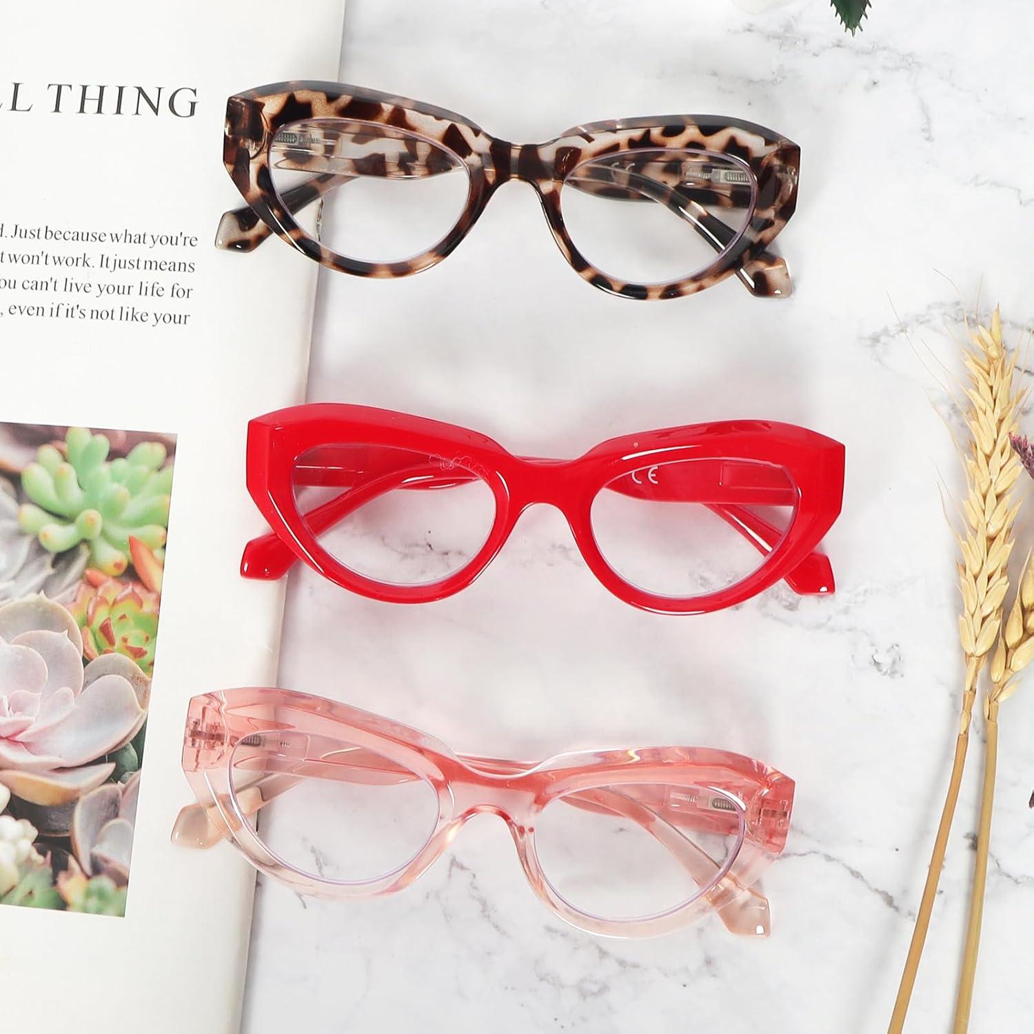 Gafas de Lectura Ojo de Gato DXYXYO 2.0x 3 Paquetes