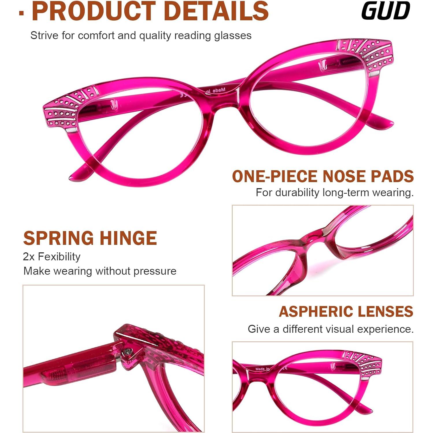Gafas de Lectura GUD 10 Paquetes para Mujeres 2.0x