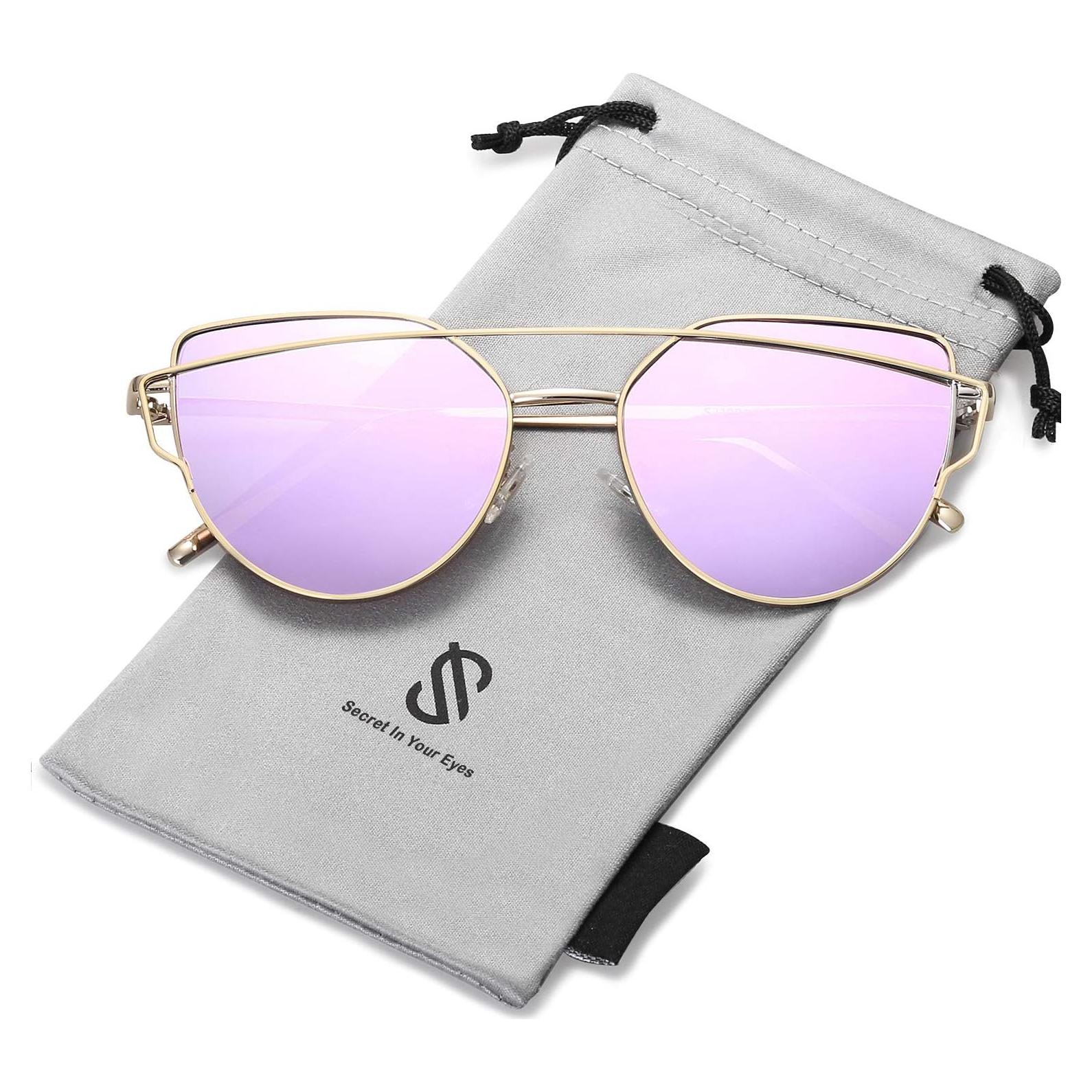 Gafas de sol SojoS estilo ojo de gato UV400 para mujeres