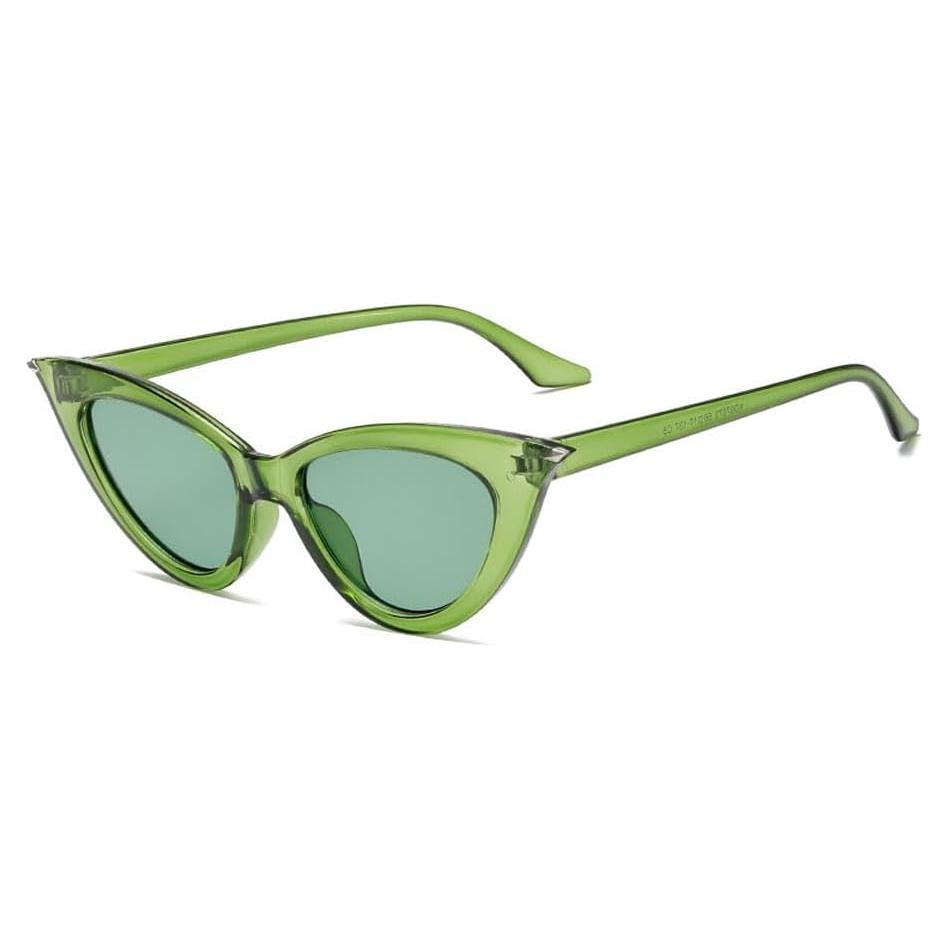 Gafas de sol OZPYKAE ojo de gato verde oliva para mujeres