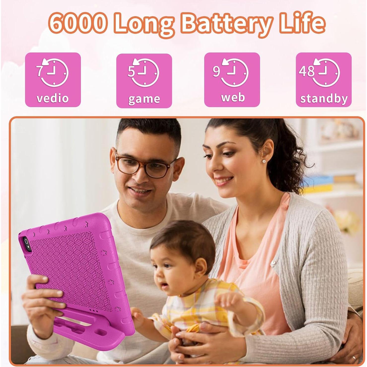 Tableta para Niños EDDBNi 10 Pulgadas 64GB Rosa