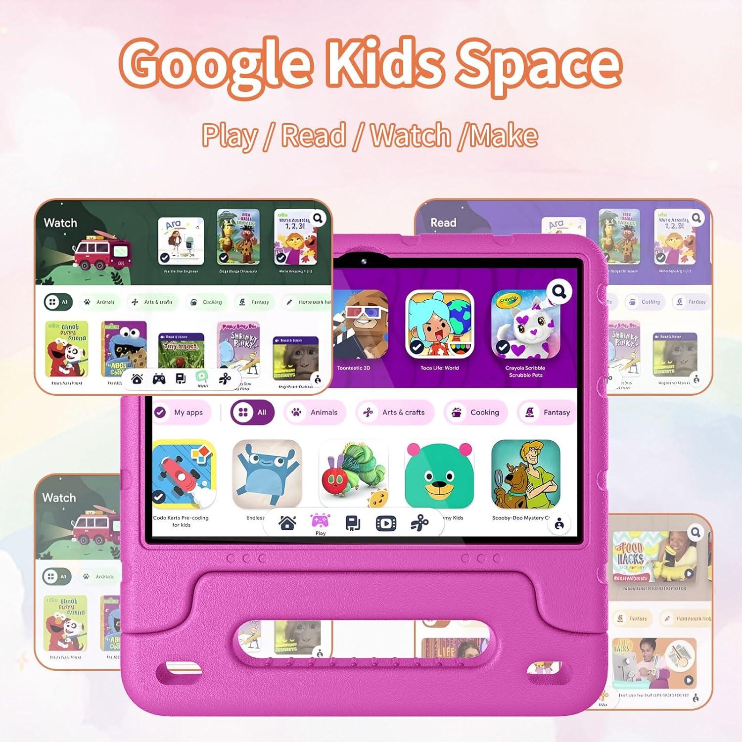 Tableta para Niños EDDBNi 10 Pulgadas 64GB Rosa