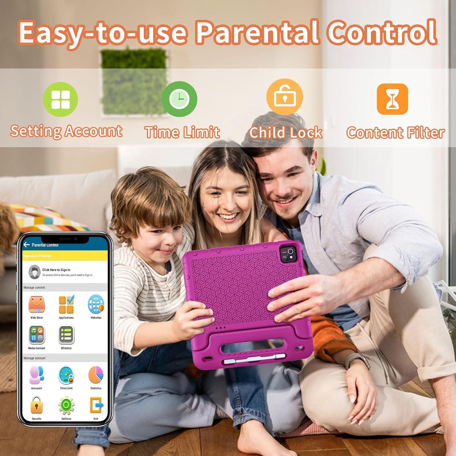 Tableta para Niños EDDBNi 10 Pulgadas 64GB Rosa